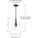 Carter 1 Light 10 inch Matte Black Pendant Ceiling Light