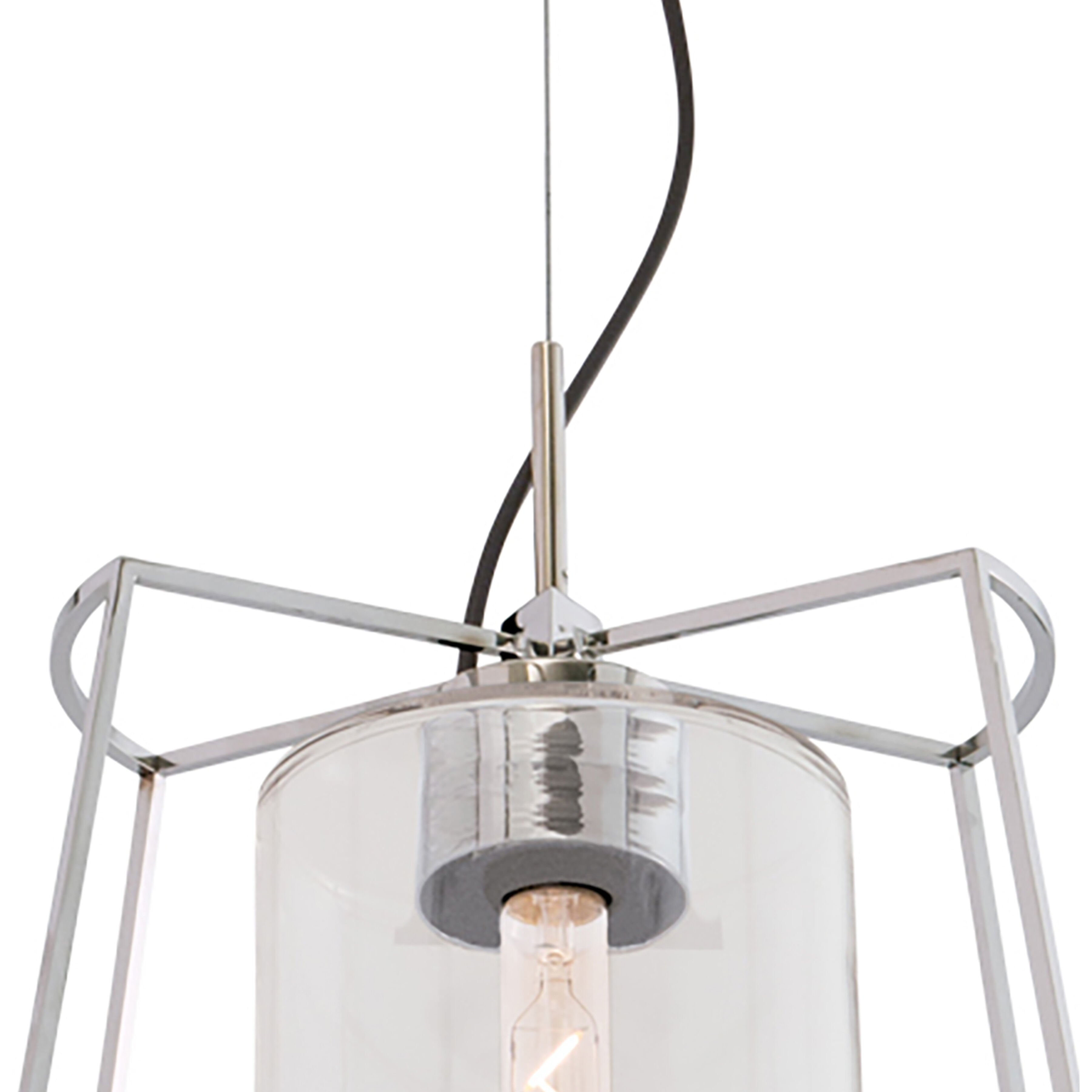 Cere 1 Light 14.25 inch Polished Nickel Pendant Ceiling Light