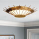 Capeieso LED 20 inch Elara Gold Flush Mount Ceiling Light