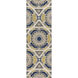 Kaleidoscope 96 X 30 inch Ivory, Wheat, Navy Rug