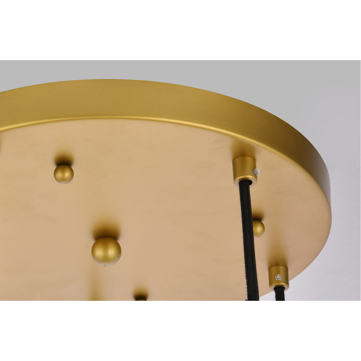 Eclipse 5 Light 18 inch Brass Pendant Ceiling Light