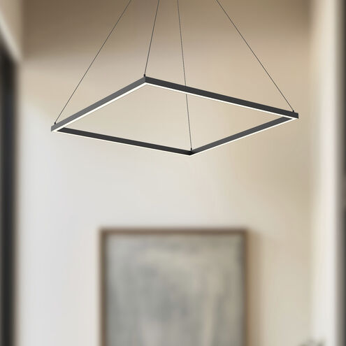 Piazza LED 31.5 inch Black Pendant Ceiling Light