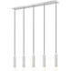 Stari Linear Chandelier Ceiling Light in Brushed Nickel