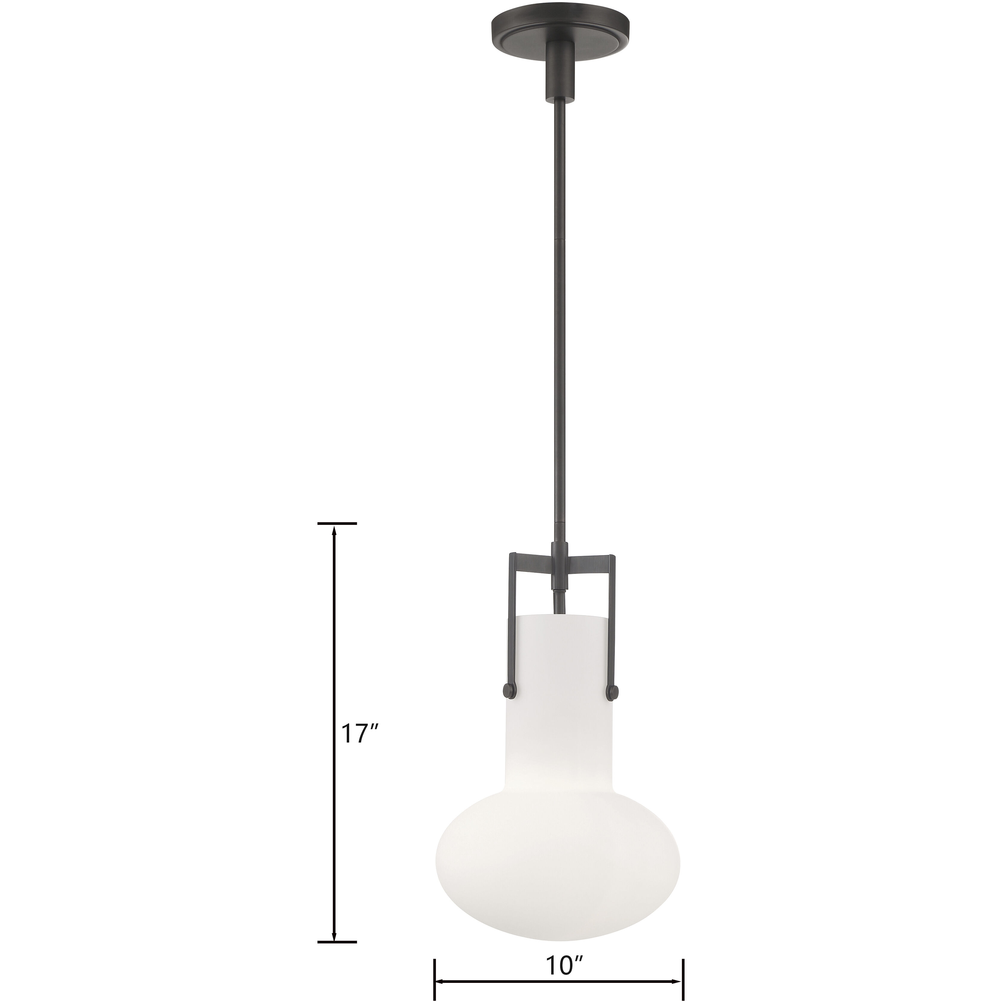 Izel 1 Light 10 inch Oil Rubbed Bronze Pendant Ceiling Light