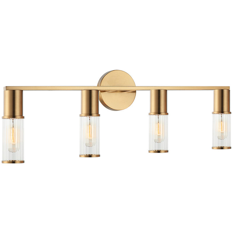 Klarice Wall Sconce Wall Light in Aged Gold Brass