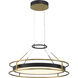 Levitation LED 25 inch Soft Brass And Sand Coal Pendant Ceiling Light