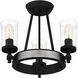 Alpine 3 Light 16 inch Earth Black Semi-Flush Mount Ceiling Light