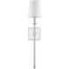 Monroe 1 Light 5 inch Polished Nickel Wall Sconce Wall Light, Essentials
