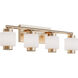 Sydney LED 28 inch Light Antique Brass Vanity Light Wall Light