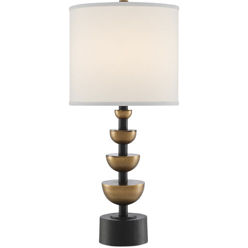 Chastain 28.75 inch 150 watt Antique Brass/Black Table Lamp Portable Light