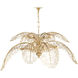 Taormina 8 Light 49.75 inch Brass Chandelier Ceiling Light