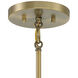 Caprio 3 Light 14.63 inch Natural Brushed Brass Pendant Ceiling Light