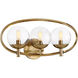 Piltz 3 Light 23 inch Satin Brass Vanity Light Wall Light