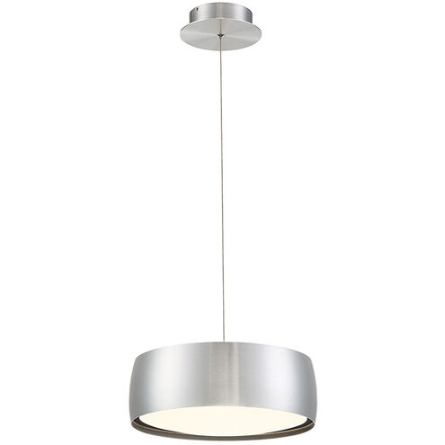 Tic Toc LED 13.75 inch Brushed Aluminum Pendant Ceiling Light, dweLED