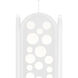 Lapidus 1 Light 13 inch Sugar White Pendant Ceiling Light, Large, Sasha Bikoff Collection