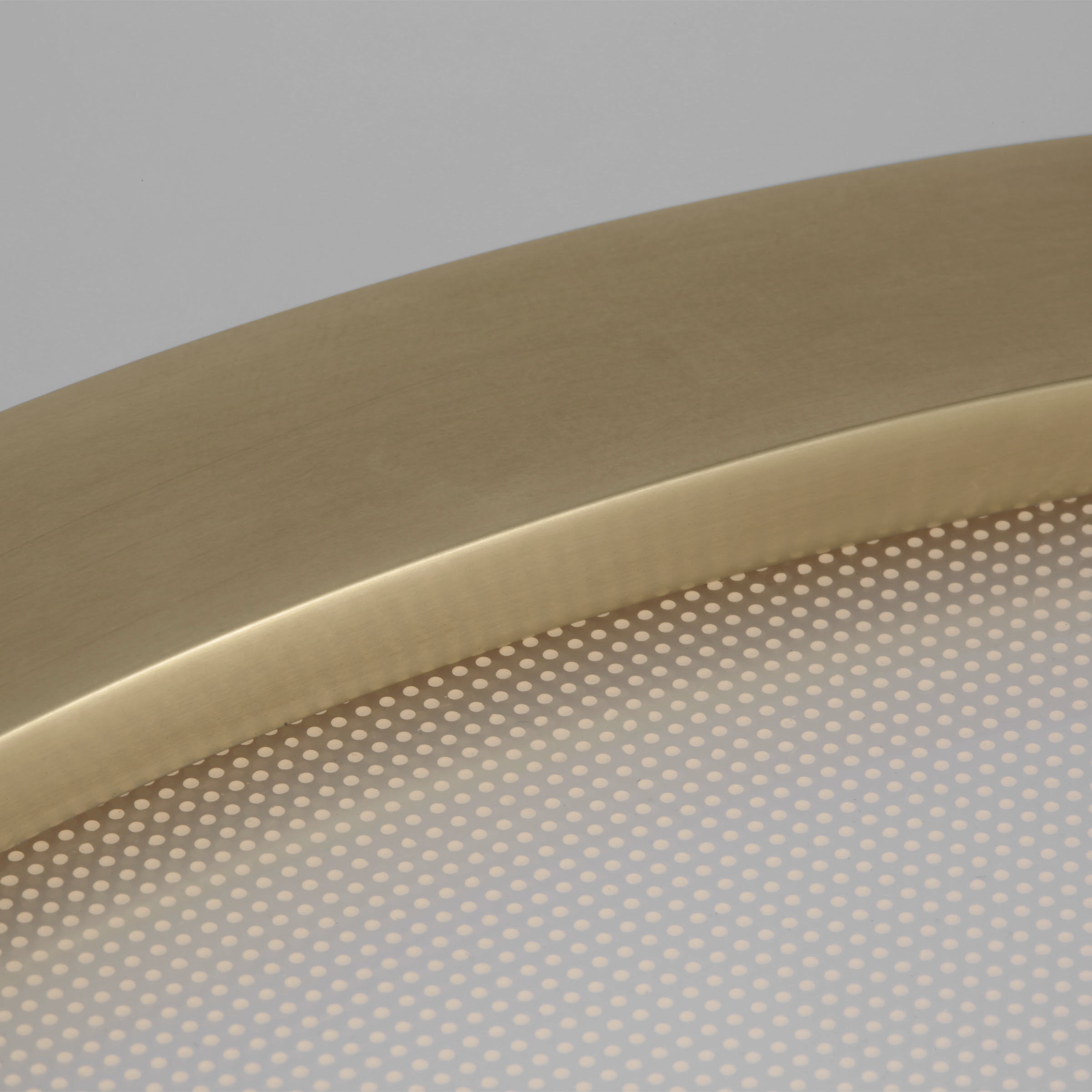 Kelly Wearstler Cerne LED 13 inch Natural Brass Flush Mount Ceiling Light in 120V