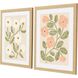 Florals Collection Green Framed Art