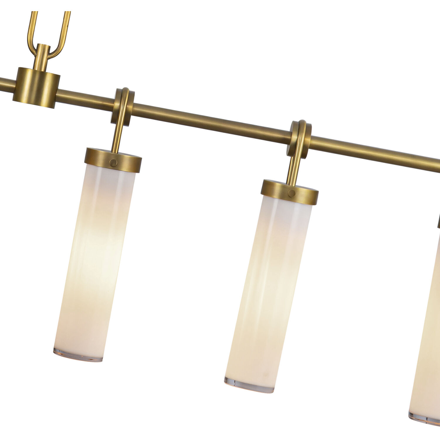 Wynwood 6 Light 52.38 inch Vintage Brass Linear Pendant Ceiling Light