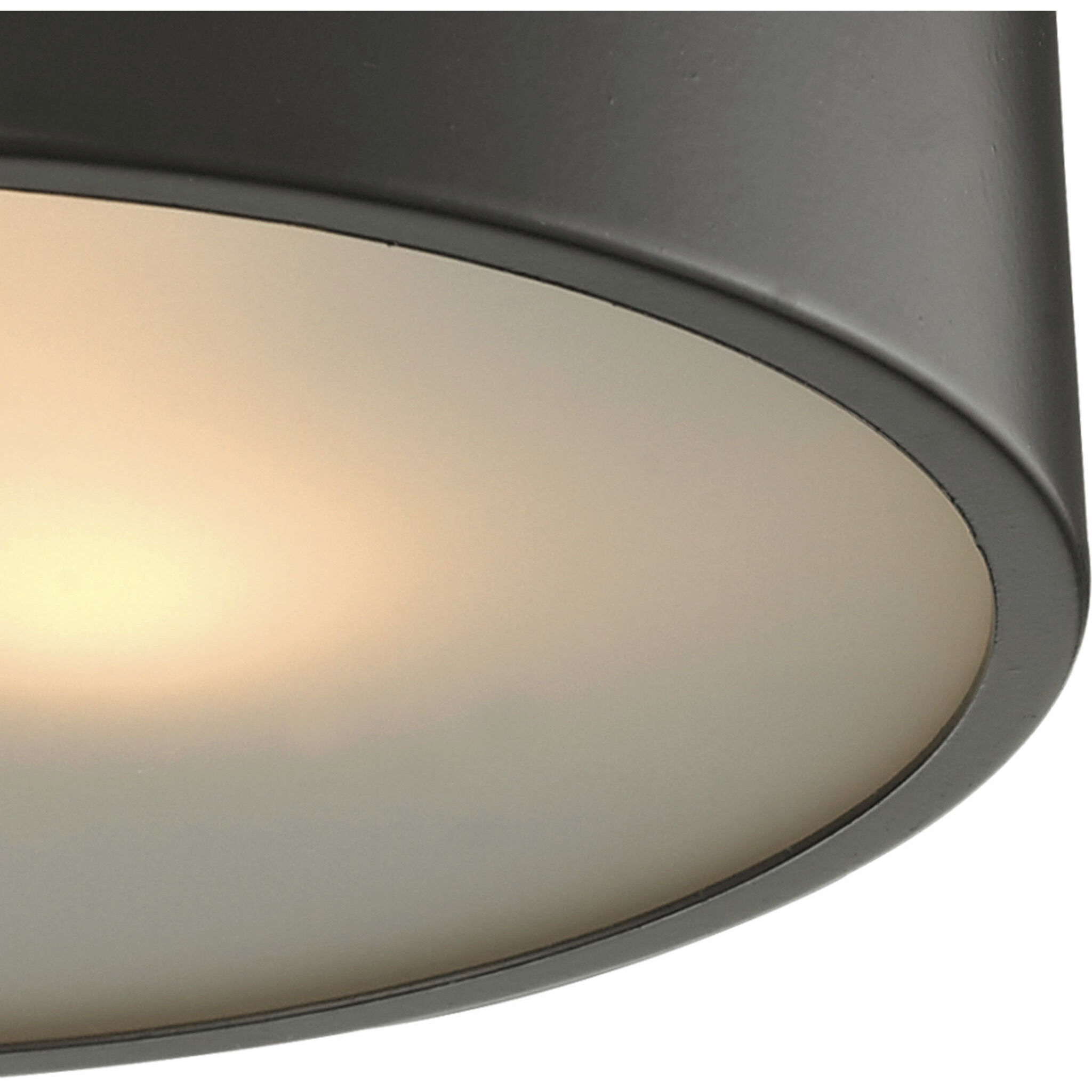 Simpson 2 Light 10 inch Oil Rubbed Bronze Flush Mount Ceiling Light