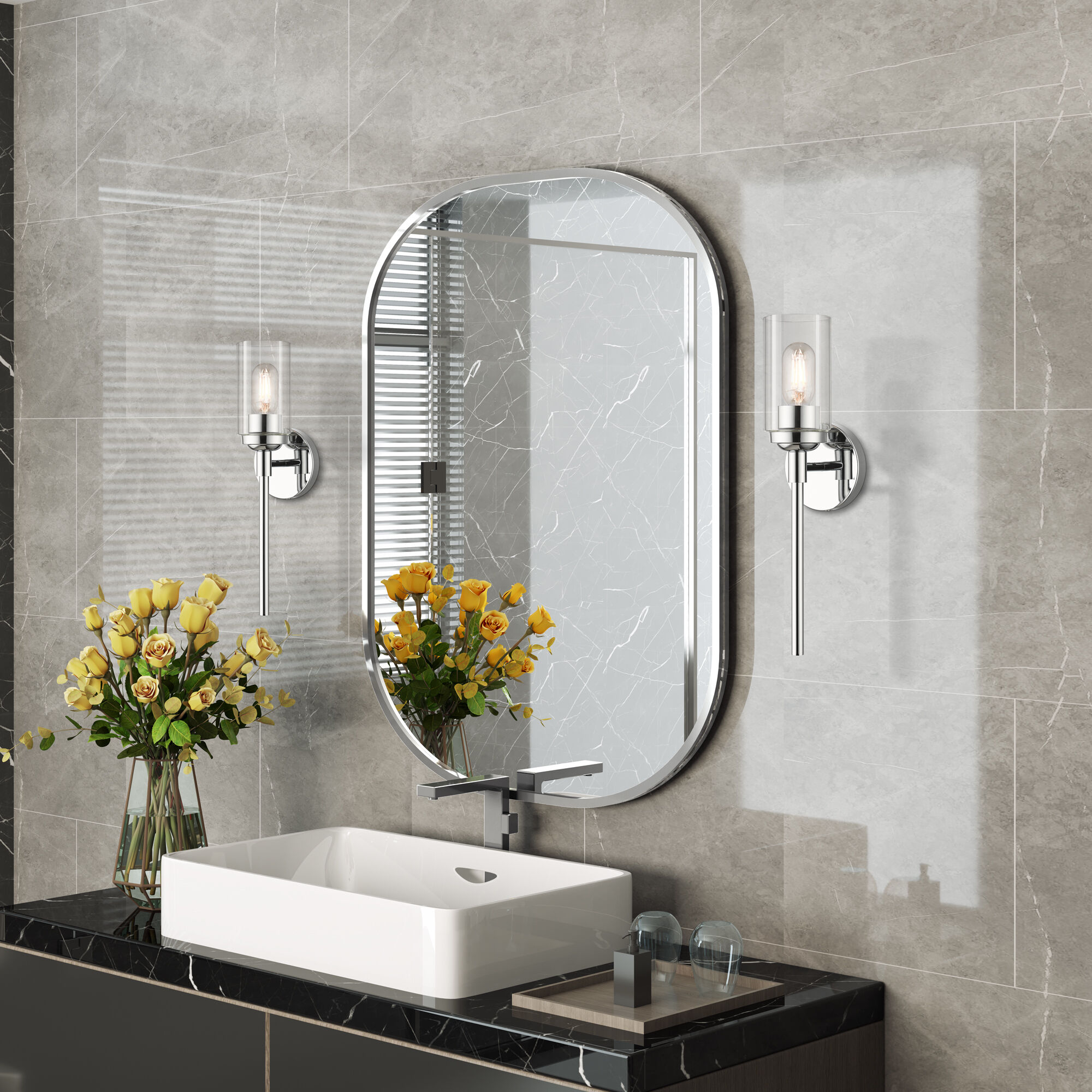 Whittier 1 Light 4.75 inch Polished Chrome ADA Wall Sconce Wall Light, Single