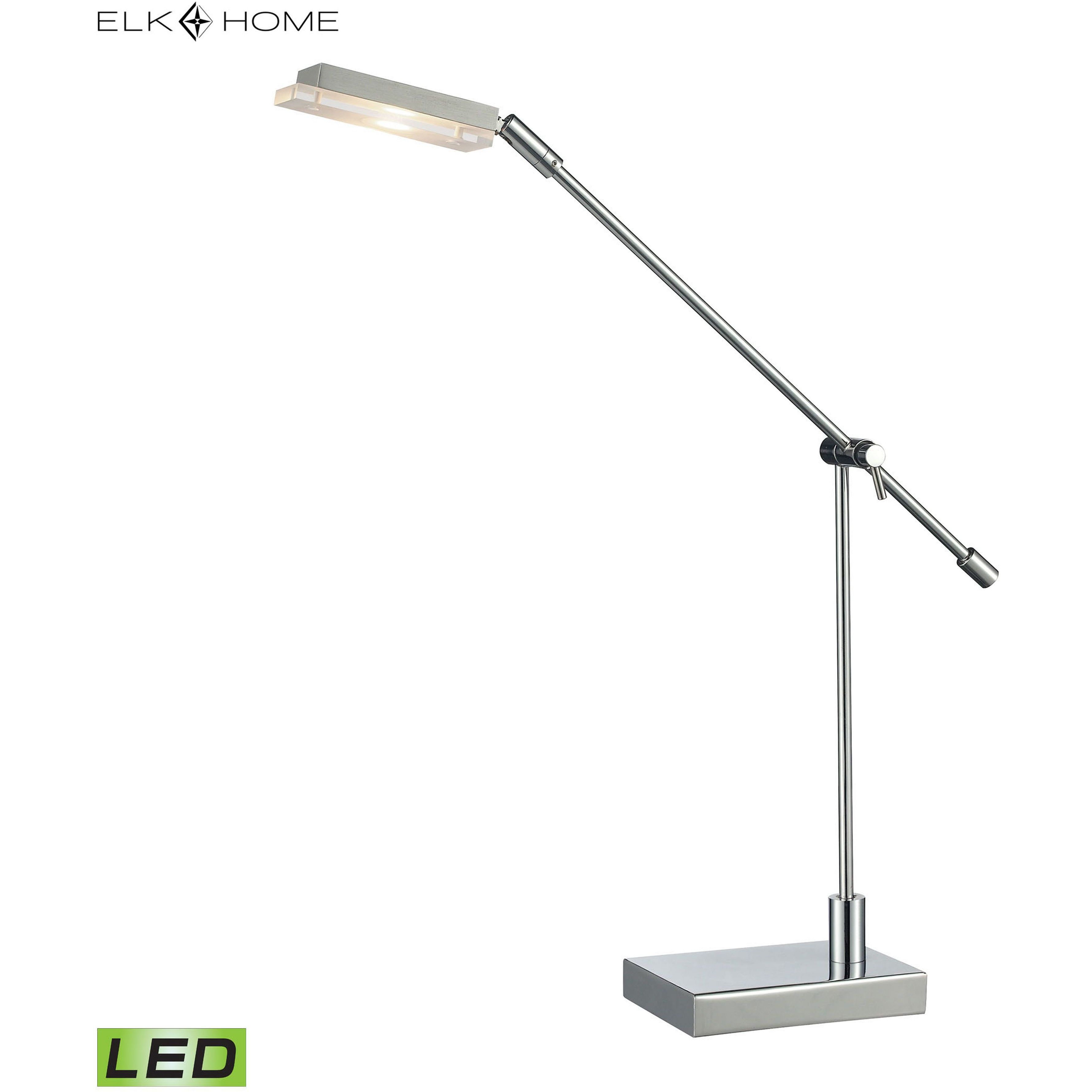 Bibliotheque 26 inch 5 watt Polished Chrome Desk Lamp Portable Light