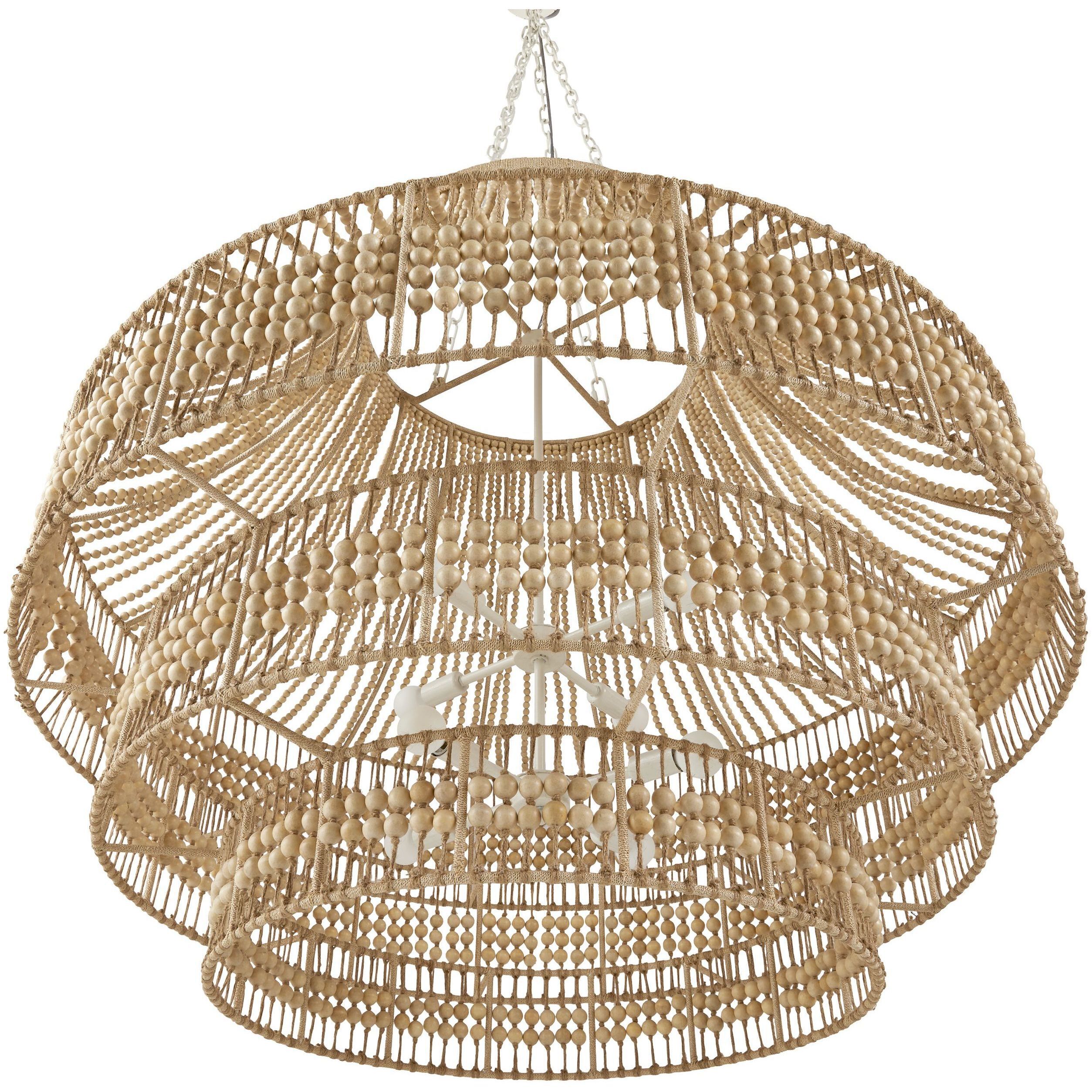 Tulane 8 Light 46 inch Natural Chandelier Ceiling Light, Large