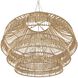 Tulane 8 Light 46 inch Natural Chandelier Ceiling Light, Large