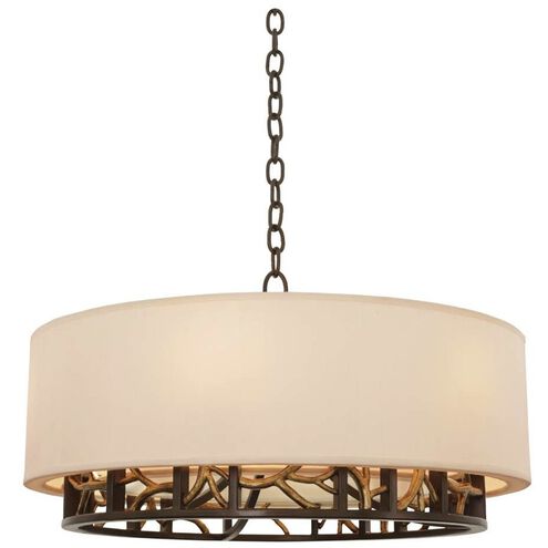 Hudson 6 Light 24 inch Bronze Gold Pendant Ceiling Light