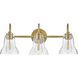 Vera LED 24 inch Lacquered Brass Bath Light Wall Light