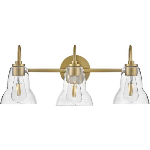 Vera LED 24 inch Lacquered Brass Bath Light Wall Light