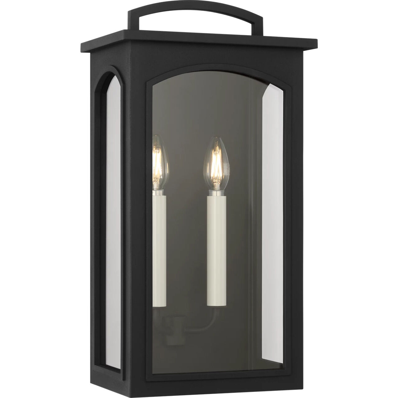 C&M by Chapman & Myers Modesto 2 Light 19.25 inch Textured Black Outdoor Wall Lantern