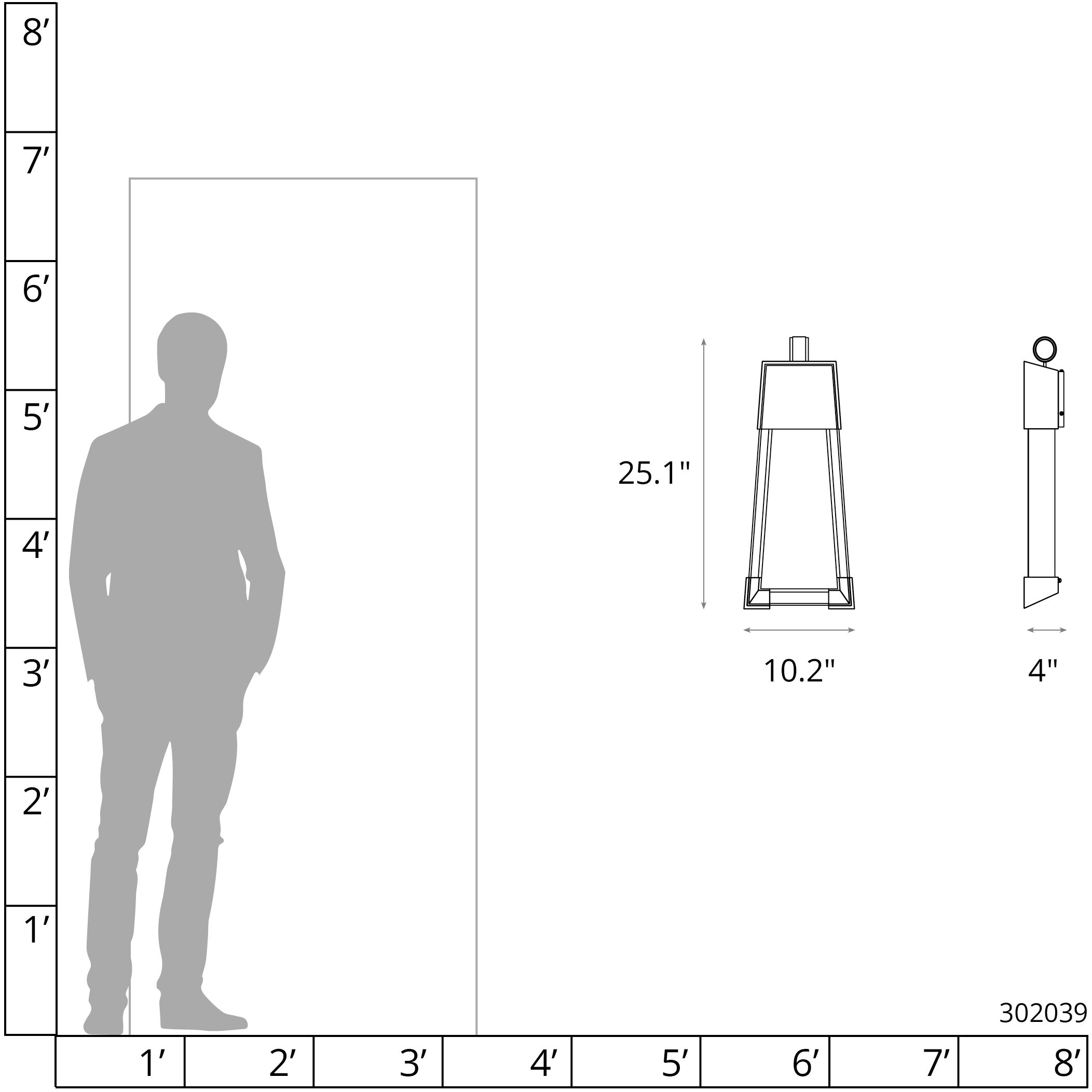 Revere 1 Light 25.1 inch Coastal Black and Coastal Black Outdoor Sconce, Medium