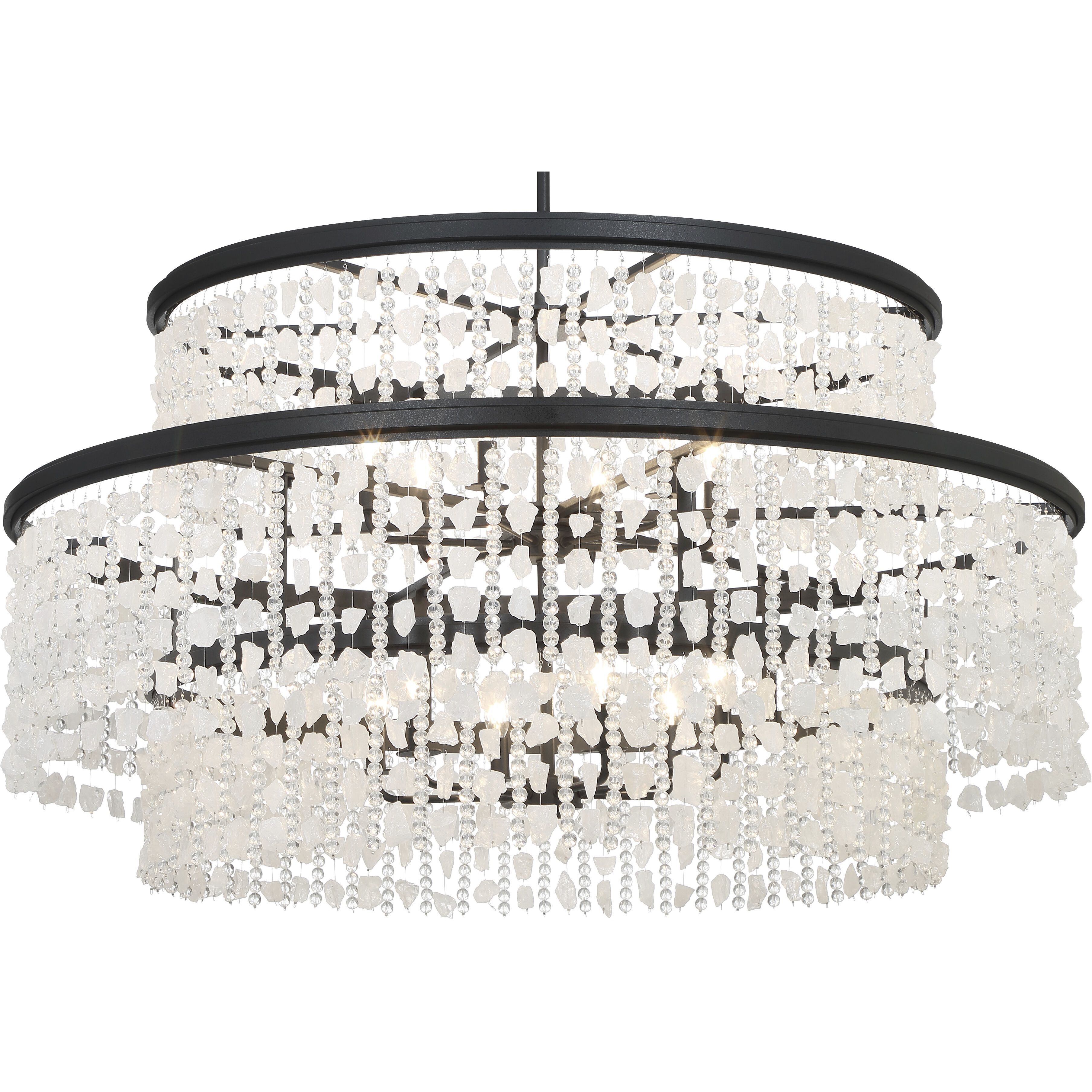 Shimmering Elegance 12 Light Chandelier Ceiling Light