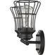 Piers 2 Light 16 inch Matte Black Vanity Light Wall Light