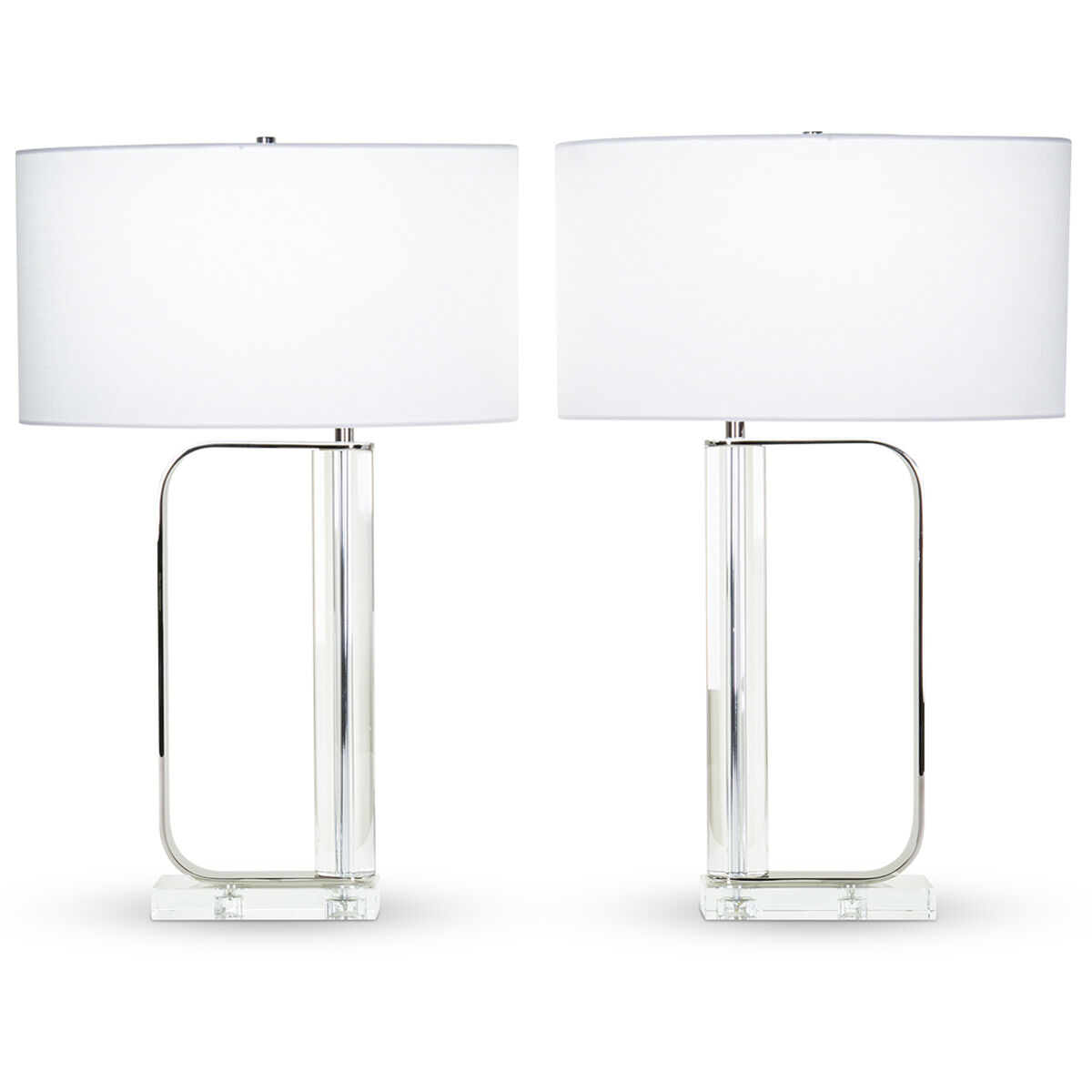 Ronald 28.75 inch 150.00 watt Polished Nickel Table Lamp Portable Light in Left