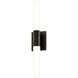Scepter LED 4.5 inch Black Brass Bath Bar Wall Light