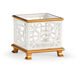 Chelsea House White/Antique Gold Planter, Small