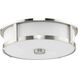 Gilliam LED 16.12 inch Brushed Nickel Flush Mount Ceiling Light