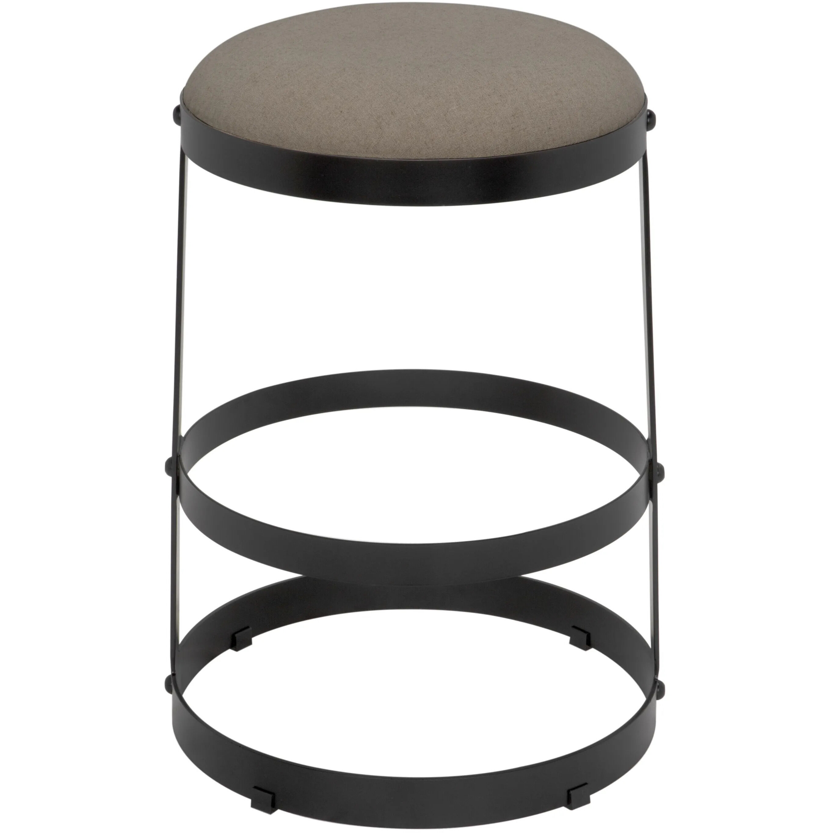 Dior 26 inch Matte Black Counter Stool