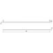 Thin-line LED 72 inch Satin Black Wall Bar Wall Light in 6ft., 3000K