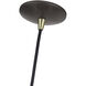 Domma 1 Light 10 inch English Bronze with Antique Brass Accents Pendant Ceiling Light