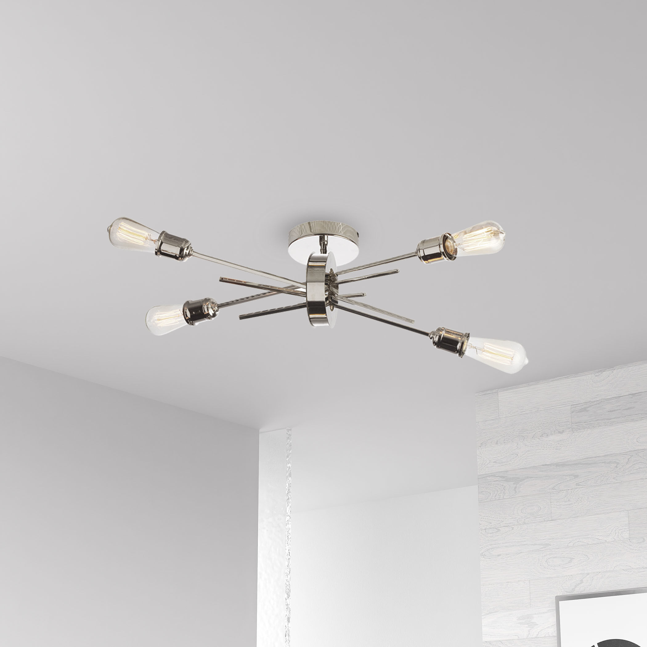 Nebraska LED 11 inch Burnished Chrome Decorative Wall Sconce Wall Light