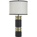 Steel 33.75 inch 100 watt Drayton Gold Table Lamp Portable Light