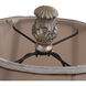 Signature 31 inch 100 watt Dark Brown with Khasi Silver Table Lamp Portable Light