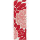 Paddington 96 X 30 inch Dark Red, Cream, Khaki Rug