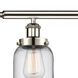 Ballston Small Bell 3 Light 36 inch Polished Nickel Island Light Ceiling Light in Clear Glass