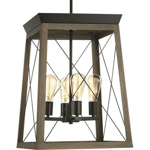 Briarwood 4 Light 15.5 inch Antique Bronze Foyer Pendant Ceiling Light