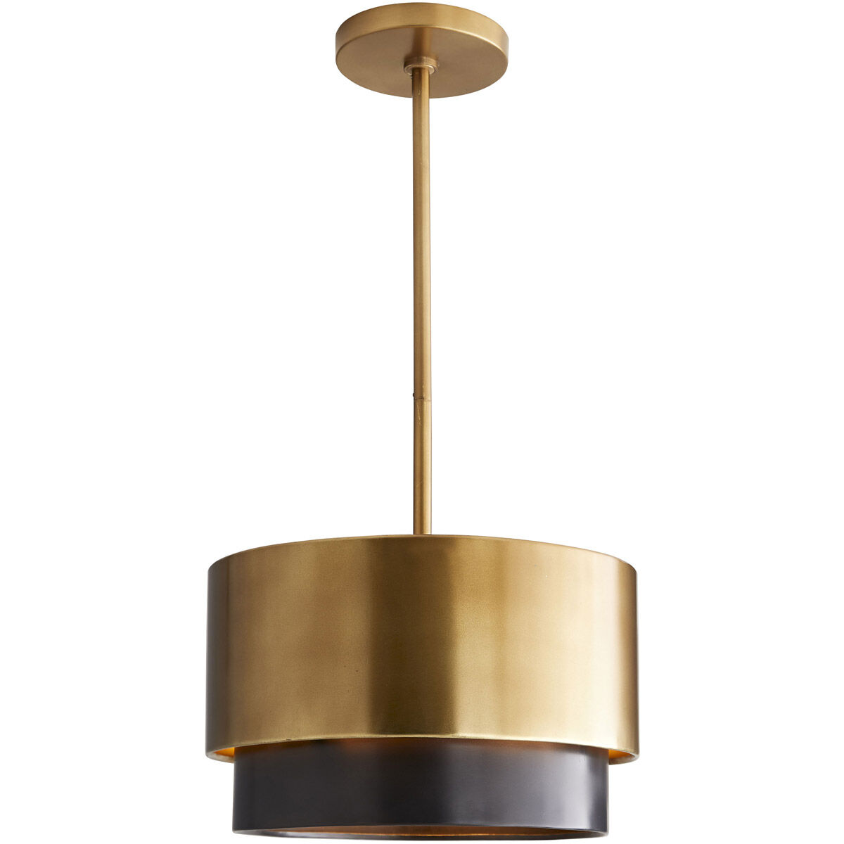 Arteriors 44906 Nolan 3 Light 14 inch Antique Brass Mini Pendant Ceiling Light