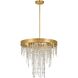 Winham 5 Light 20 inch Antique Gold Chandelier Ceiling Light