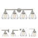 Fulton 4 Light 33.5 inch Brushed Satin Nickel Bath Vanity Light Wall Light
